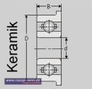 Keramik Kugellager MF63/C open, 3x6x2  MF 63/C open 